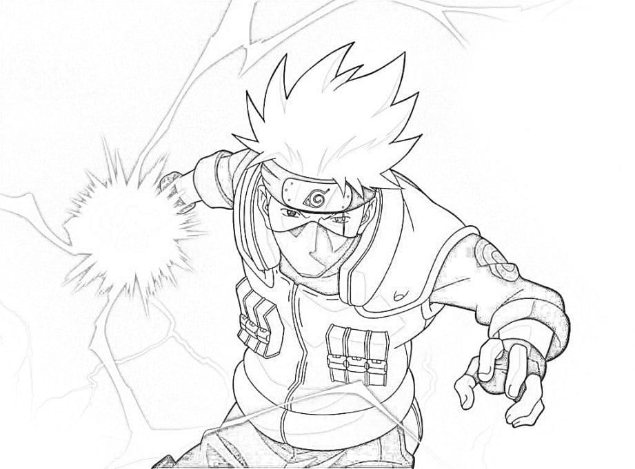 Coloriage le Pouvoir de Kakashi