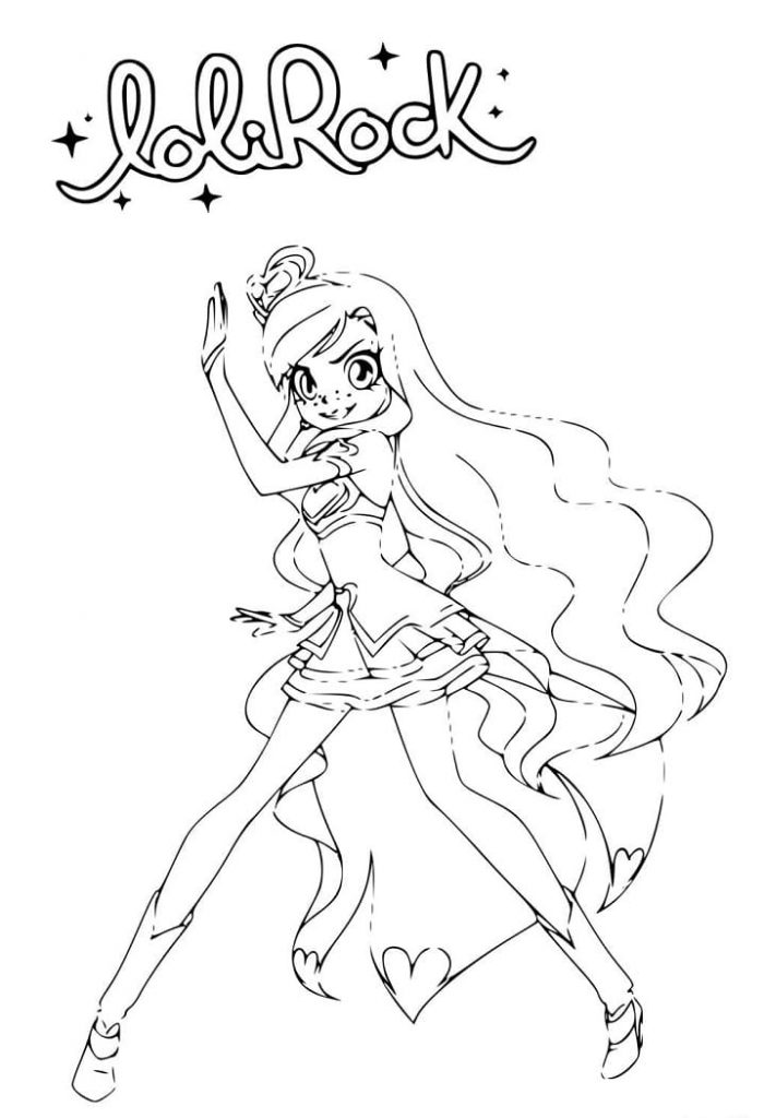 Coloriage lolirock iris à imprimer