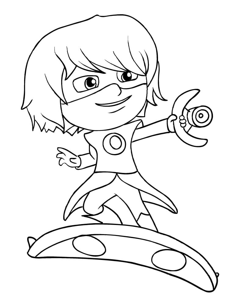 Coloriage luna girl de pyjamasques à imprimer