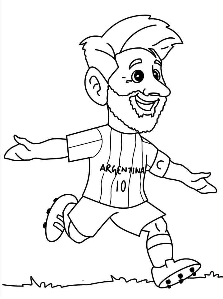 Coloriage messi 2