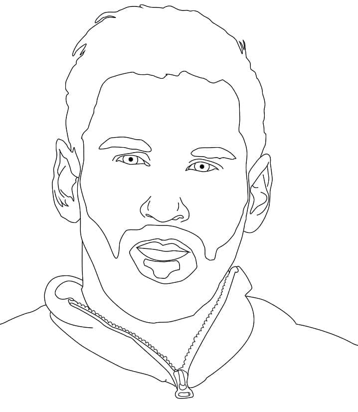 Coloriage messi 3