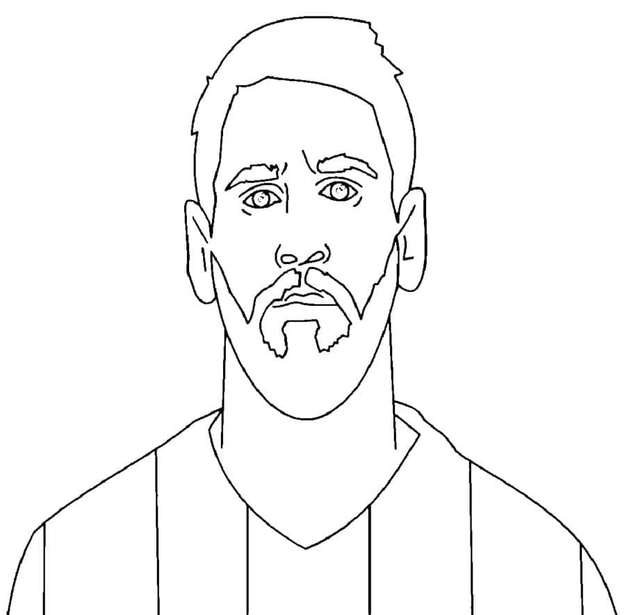 Coloriage messi 4