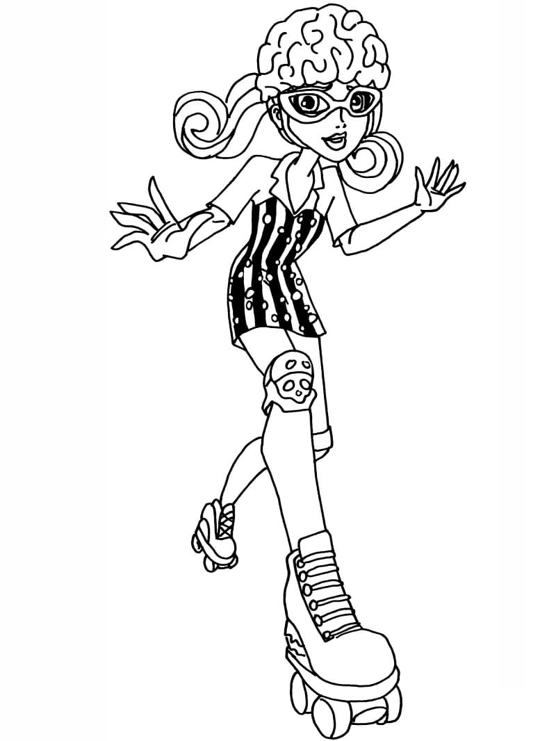Coloriage mh ghoulia yelps à imprimer