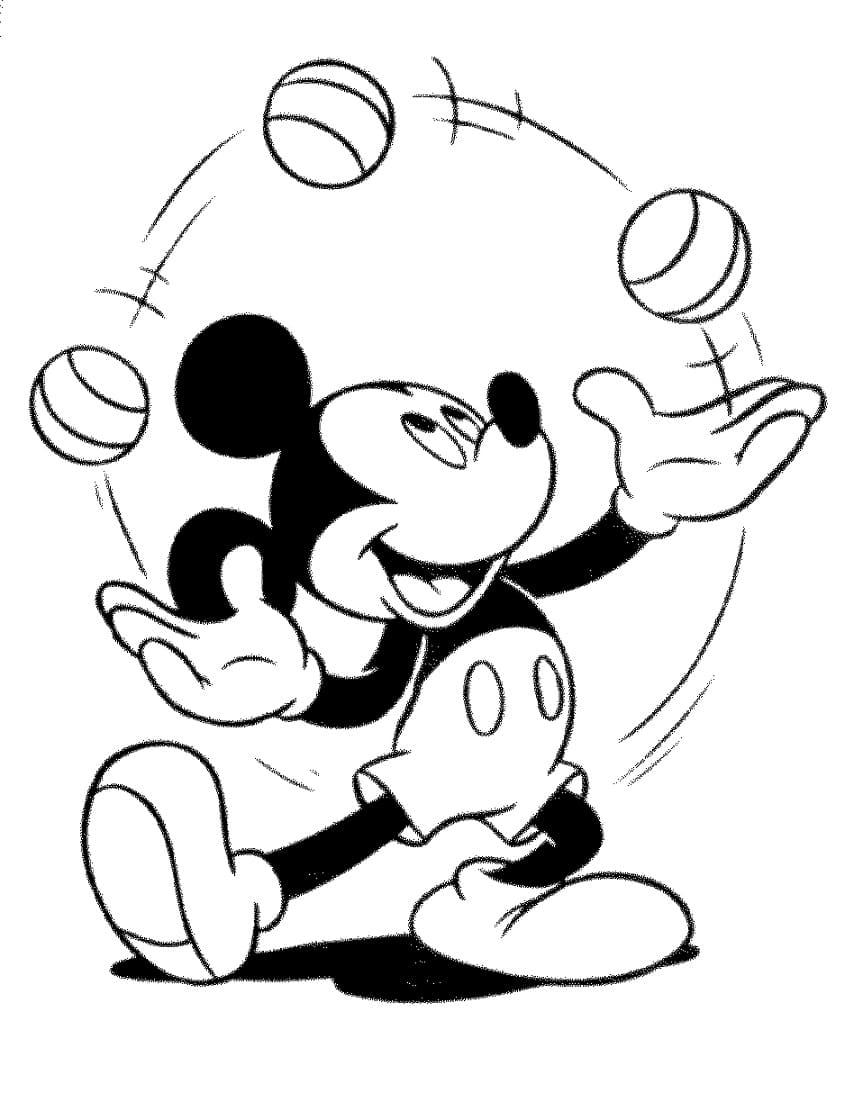 Coloriage Mickey à imprimer
