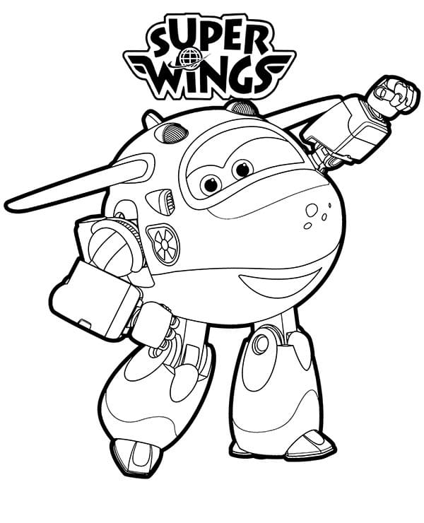 Coloriage mira de super wings