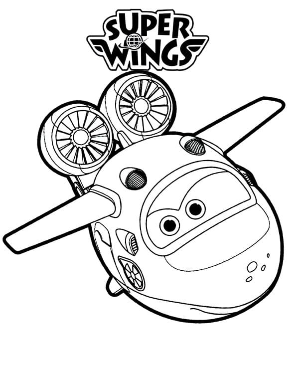 Coloriage mira super wings