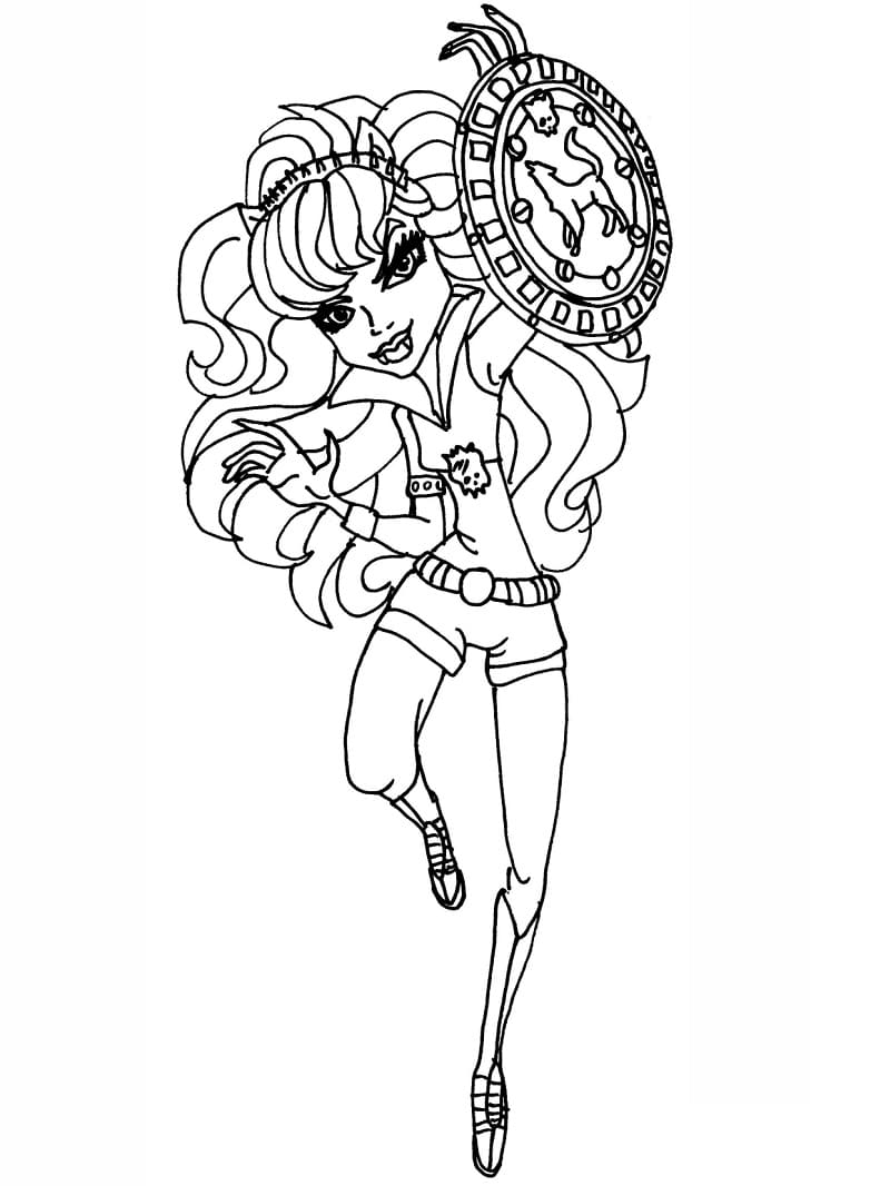 Coloriage monster high clawdeen wolf