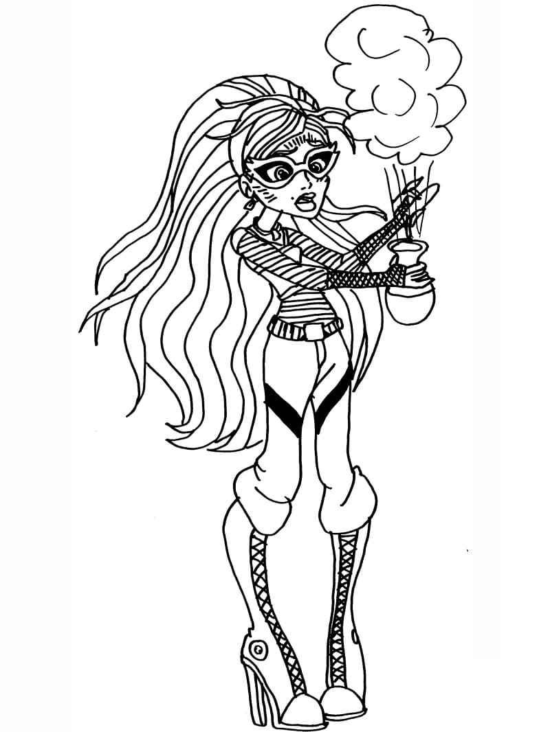 Coloriage monster high ghoulia