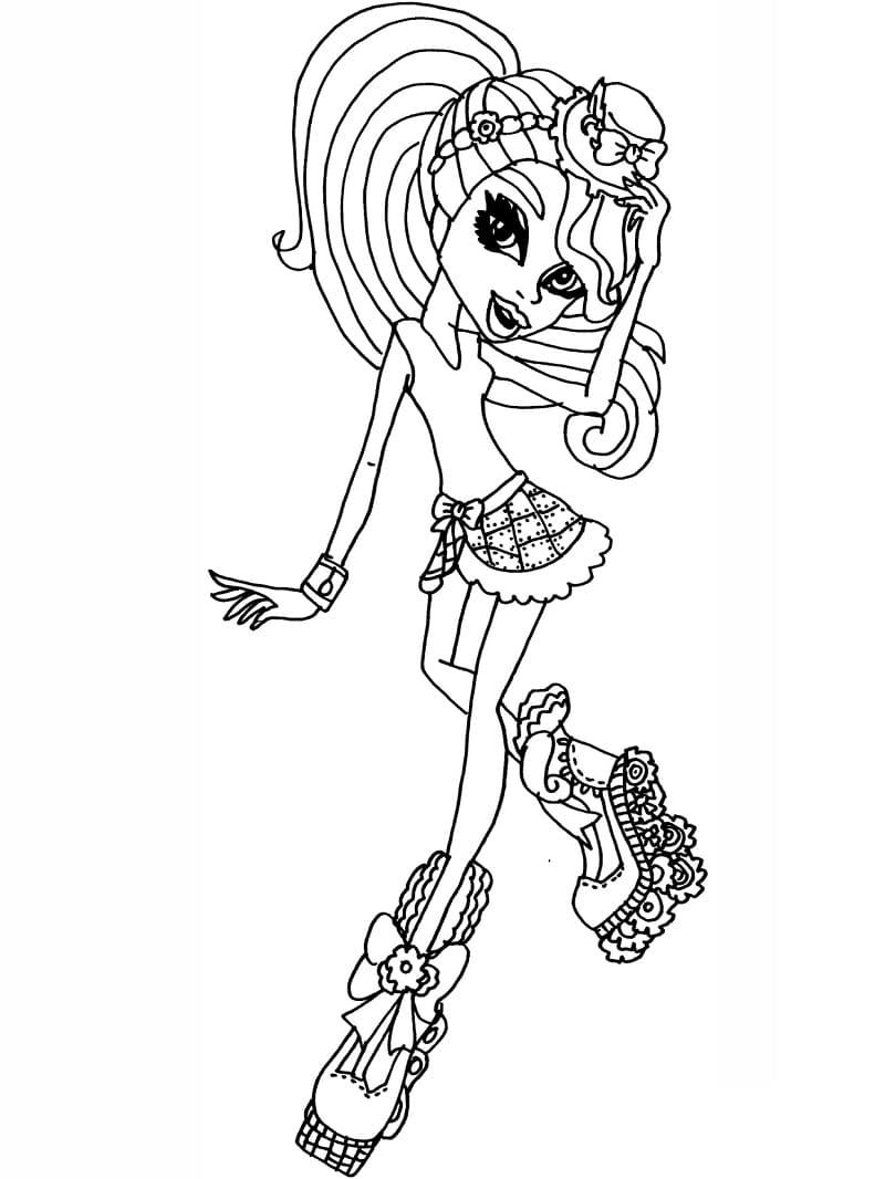 Coloriage monster high robecca