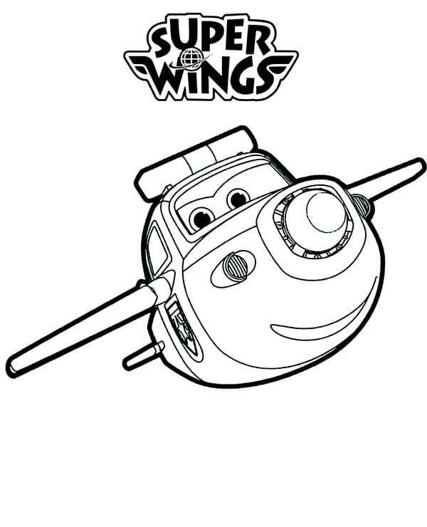 Coloriage paul super wings