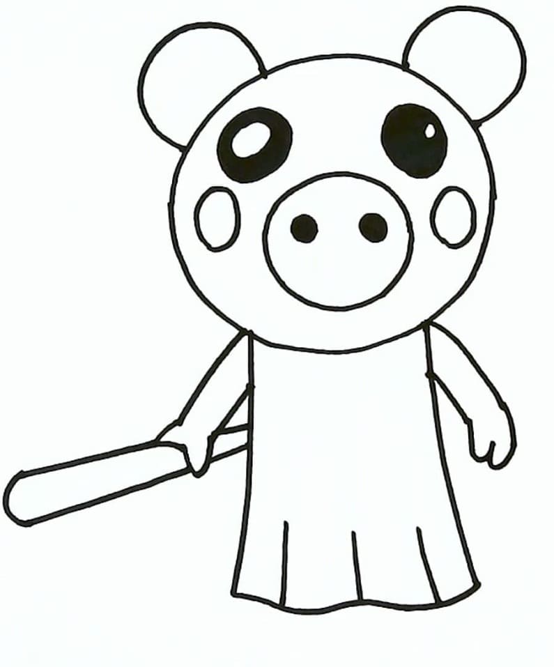 Coloriage piggy roblox 6