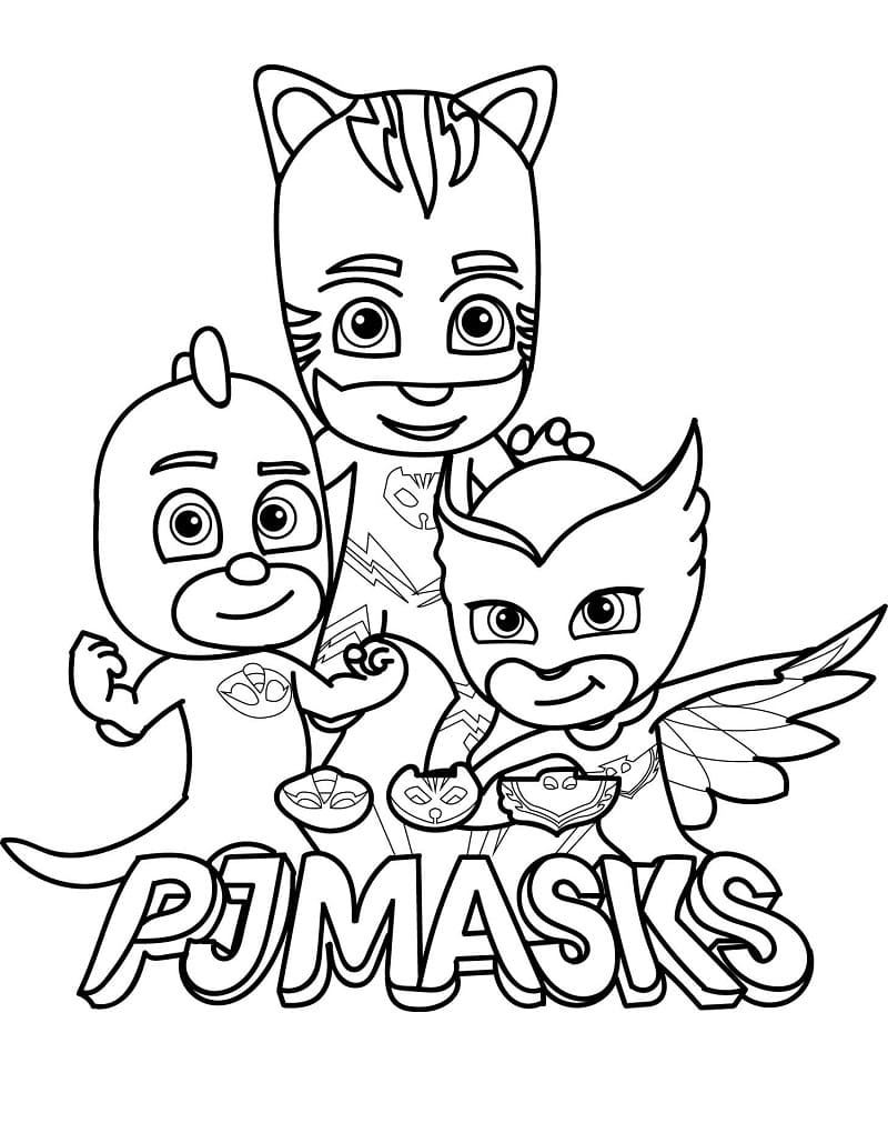 Coloriage pyjamasques 4 à imprimer