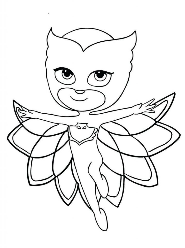 Coloriage pyjamasques owlette à imprimer