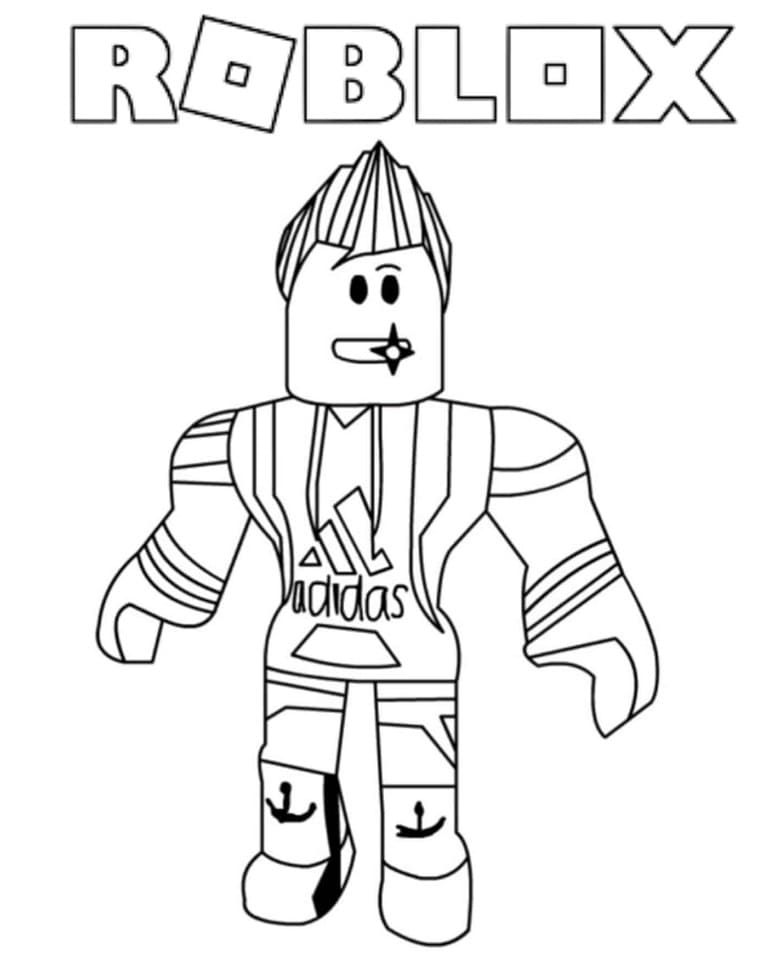 Coloriage roblox 1 à imprimer