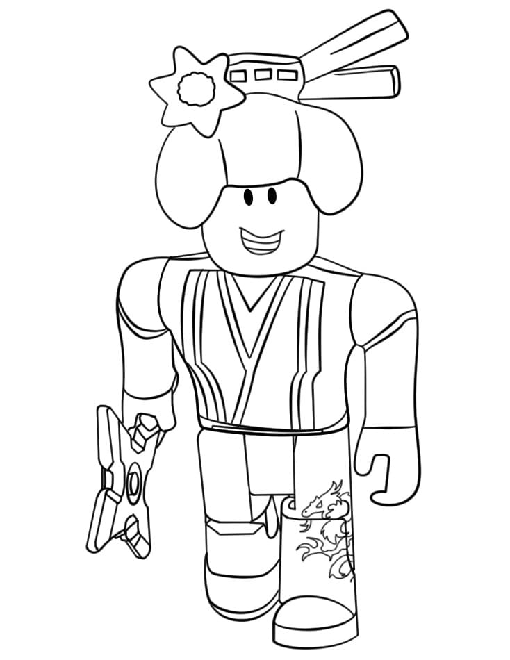 Coloriage roblox 4 à imprimer