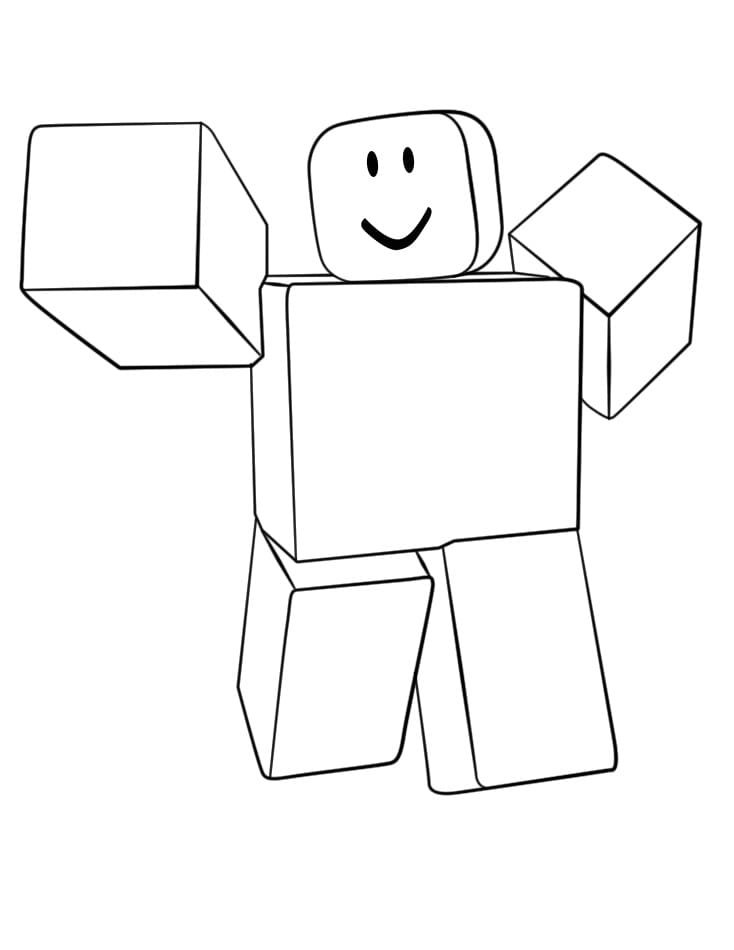 Coloriage roblox 5 à imprimer