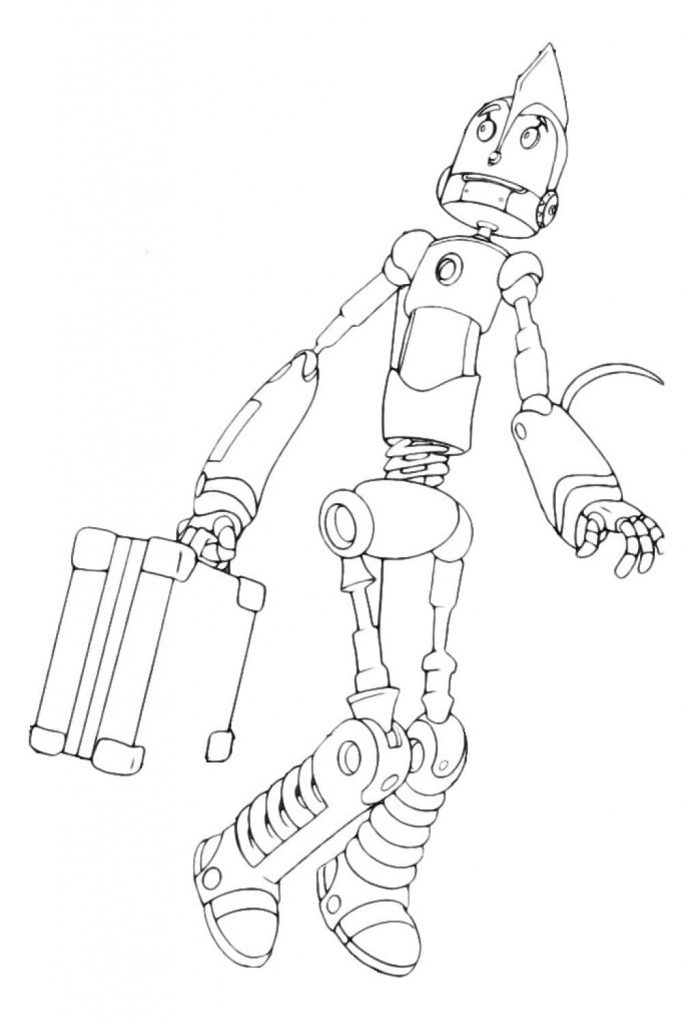 Coloriage robot 5 à imprimer