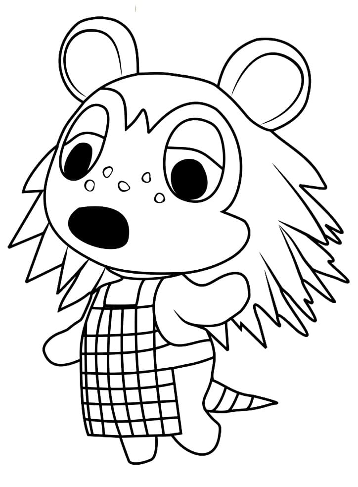 Coloriage sable animal crossing