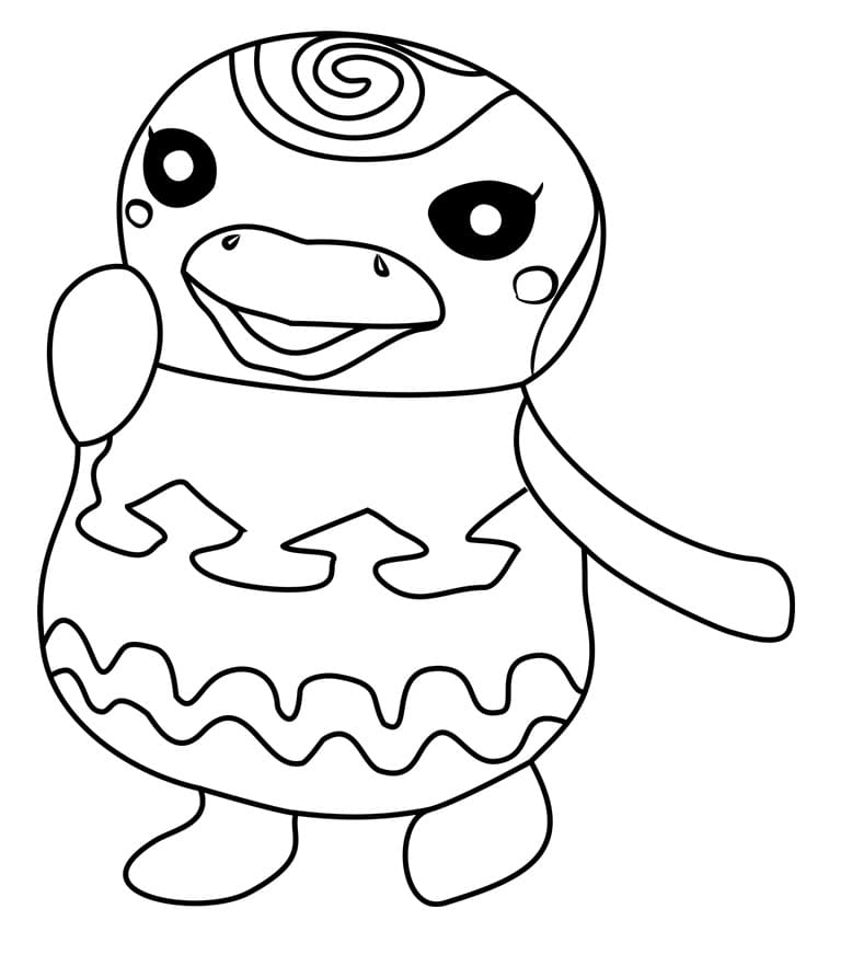 Coloriage sprinkle animal crossing