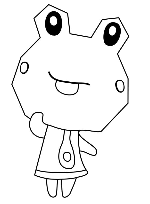 Coloriage sunny animal crossing