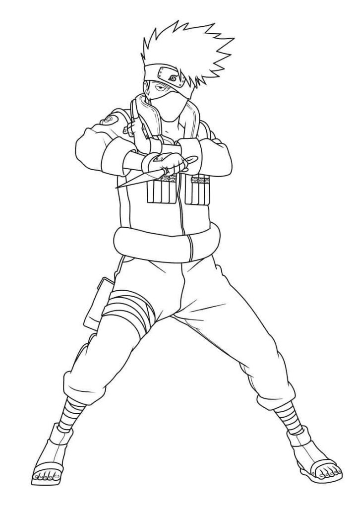 Coloriage Super Kakashi à imprimer