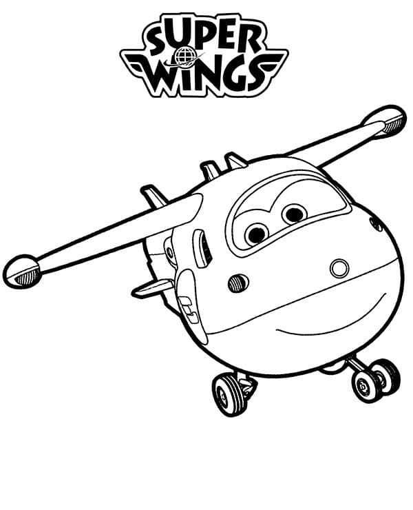 Coloriage super wings jett