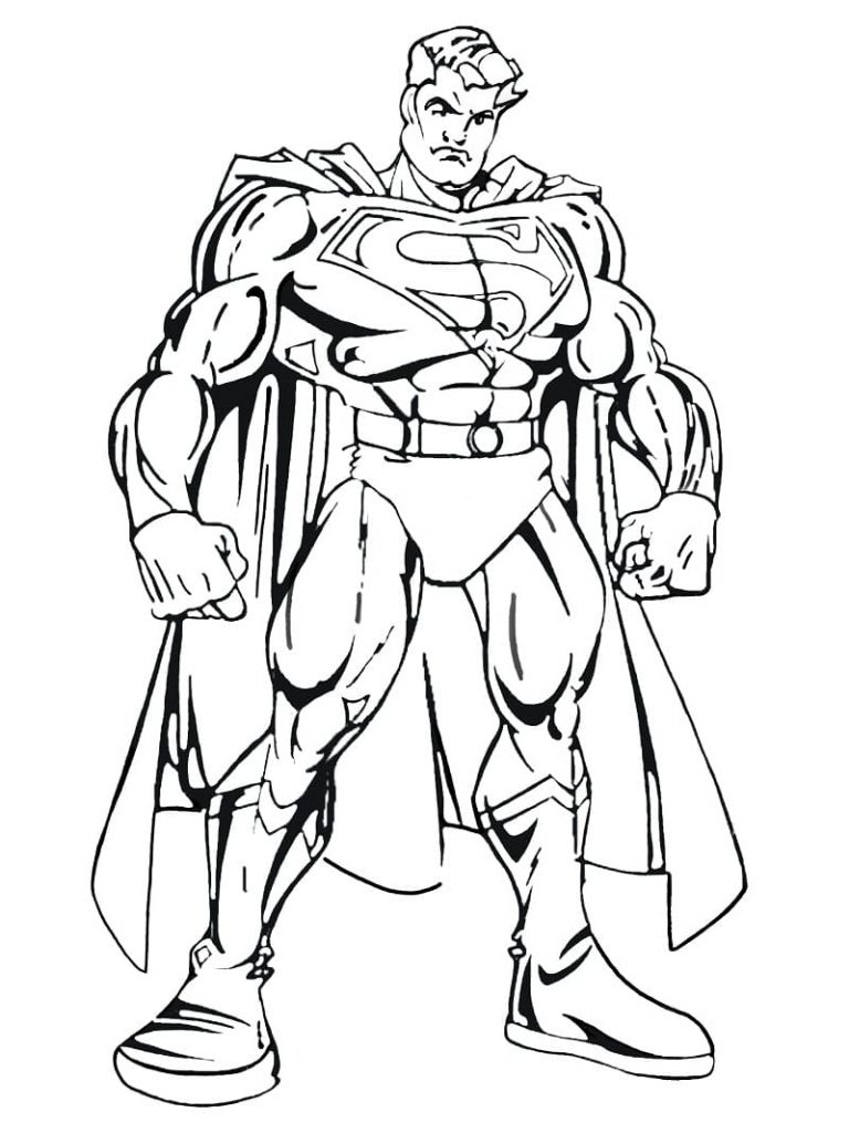 Coloriage superman incroyable 2 à imprimer