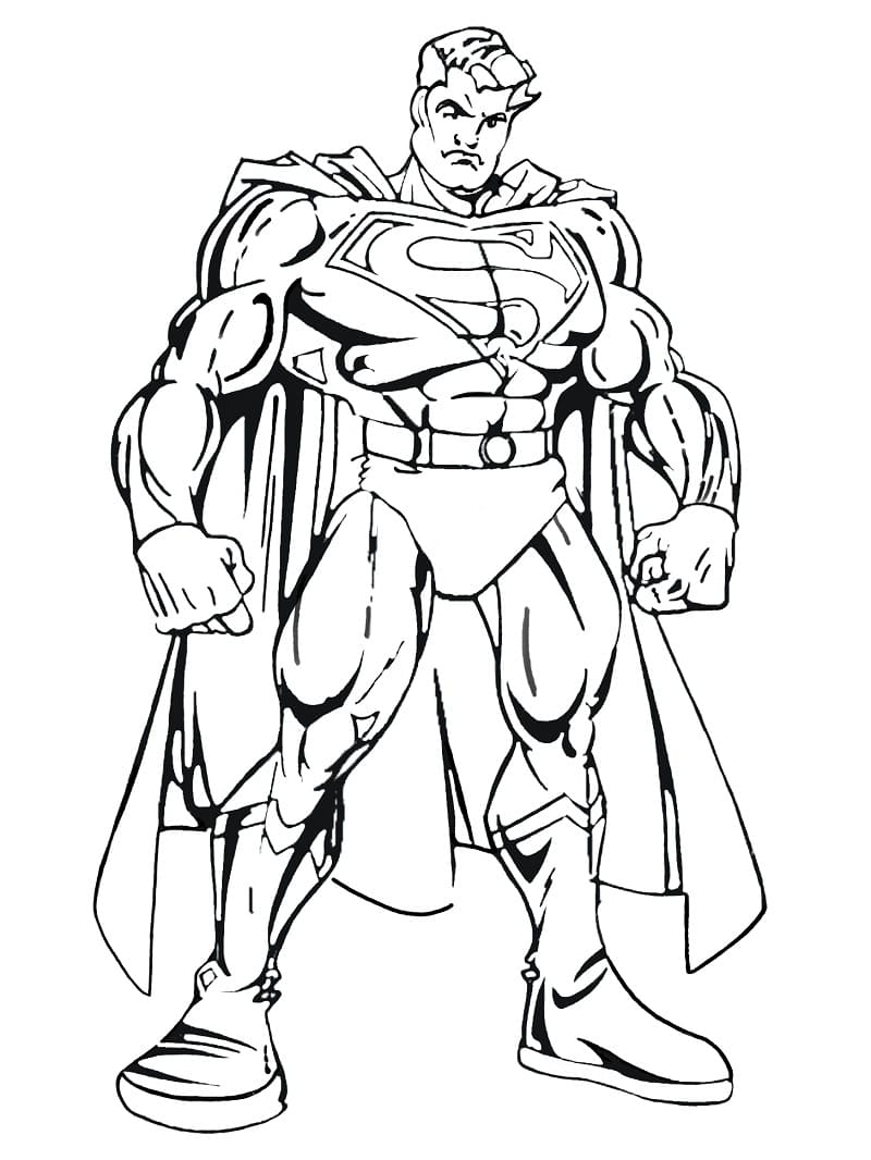 Coloriage superman incroyable 2