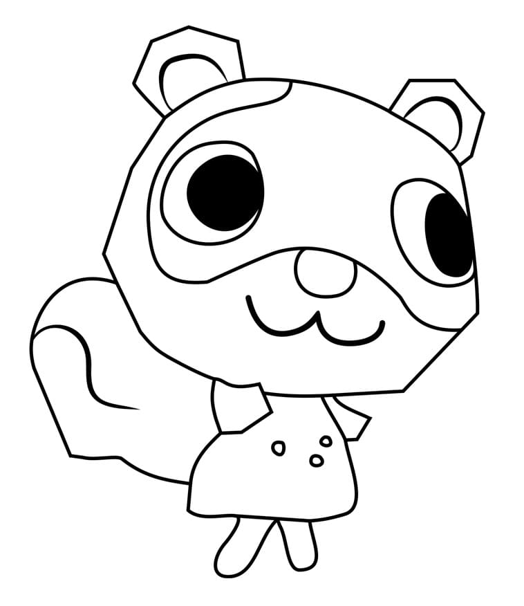 Coloriage sylvana animal crossing