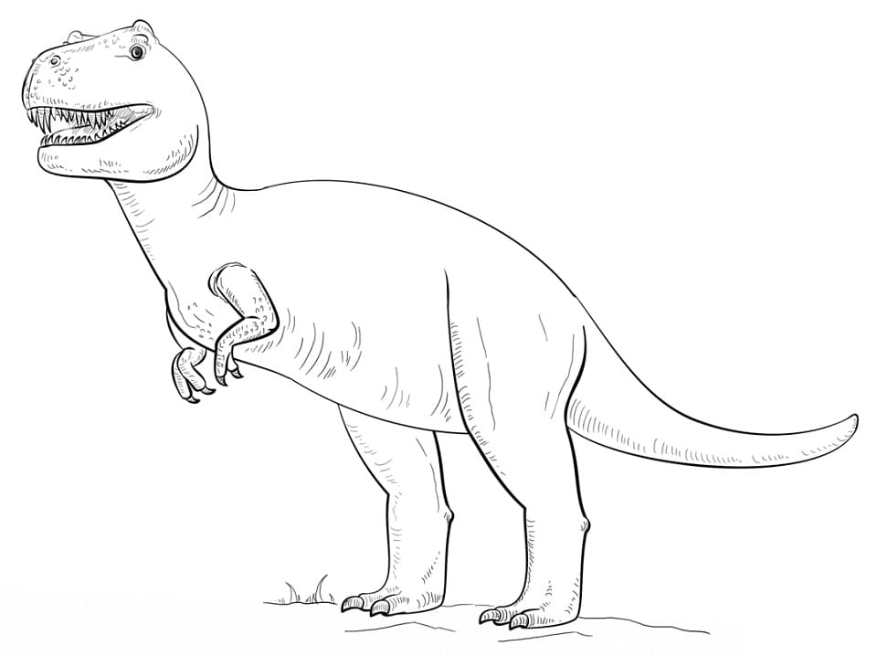 Coloriage t rex 2