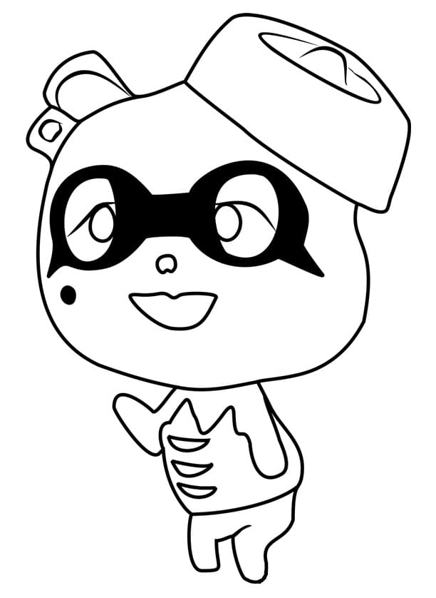 Coloriage viche animal crossing