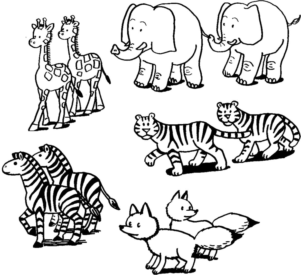 Coloriage animaux sauvages 15