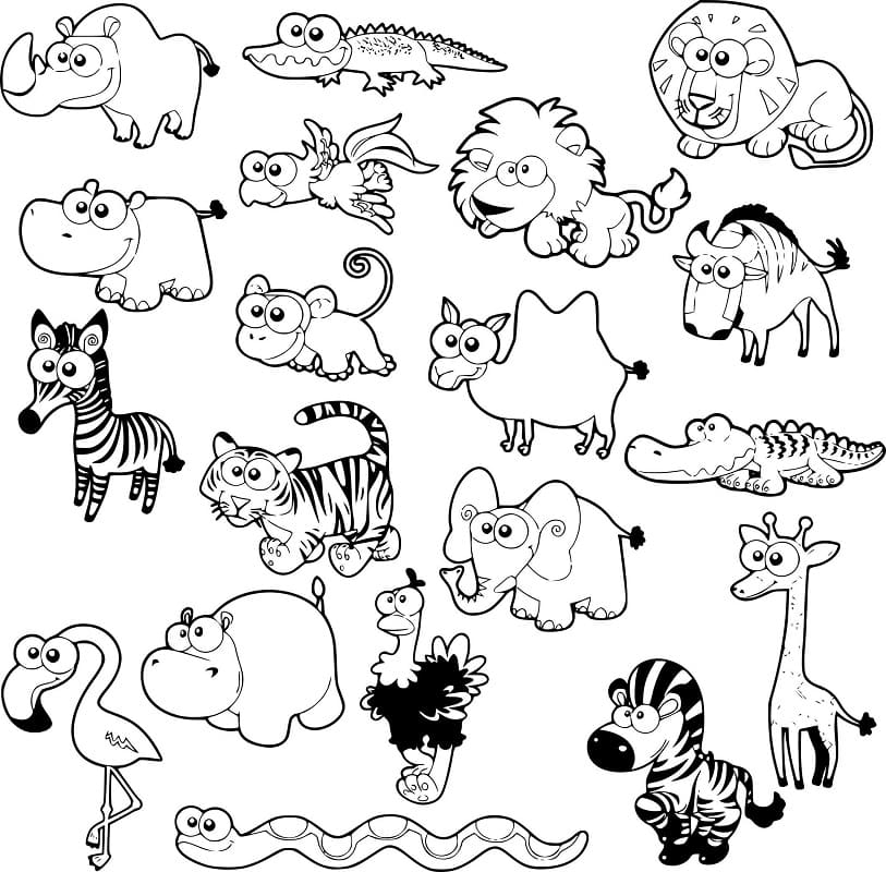 Coloriage animaux sauvages 20