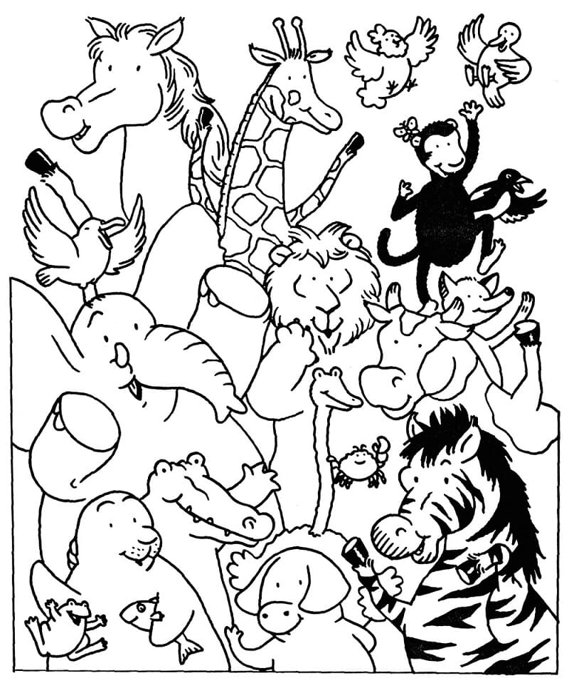 Coloriage animaux sauvages 7