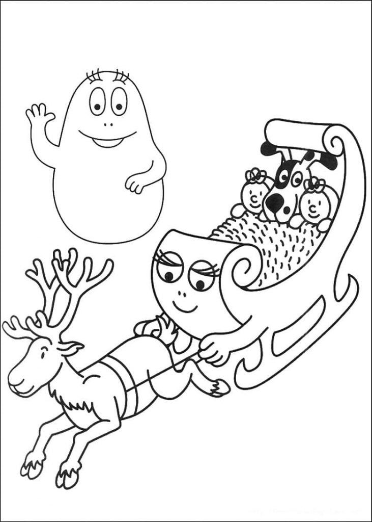 Coloriage barbapapa 11 à imprimer