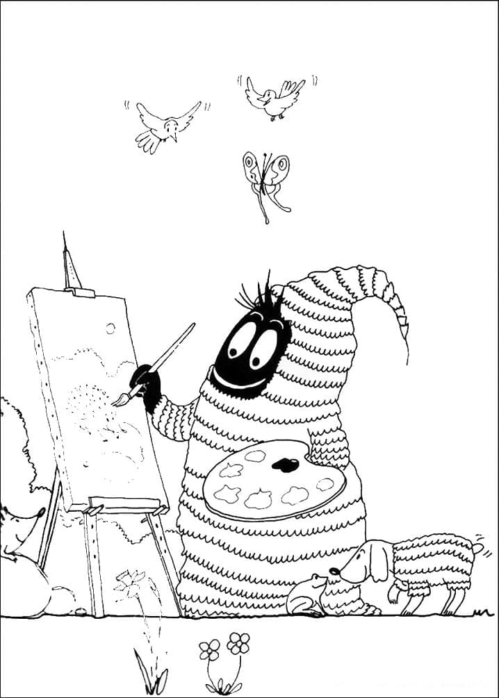 Coloriage barbapapa 16