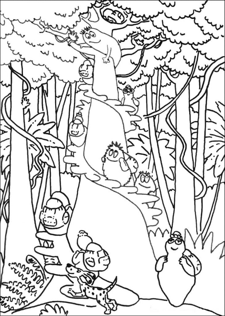 Coloriage barbapapa 4 à imprimer