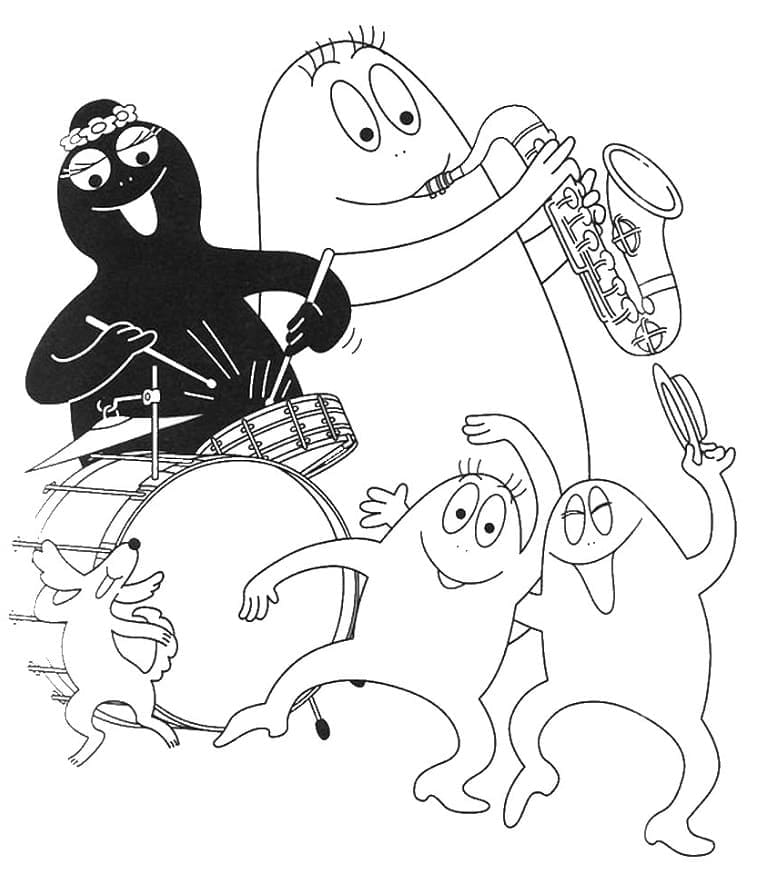 Coloriage barbapapa 5