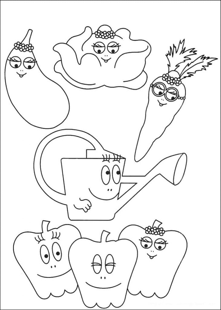 Coloriage barbapapa 7 à imprimer