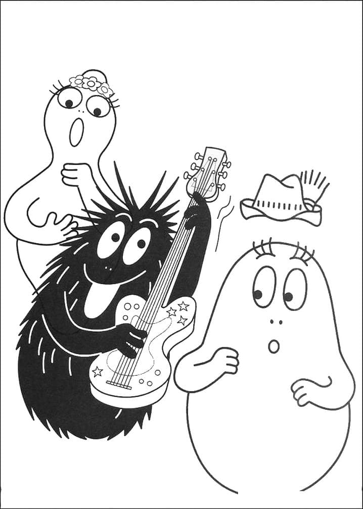 Coloriage barbapapa 9