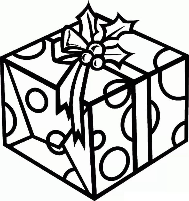 Coloriage Cadeau à imprimer