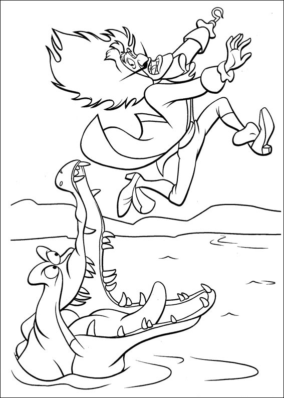 Coloriage capitaine crochet 1