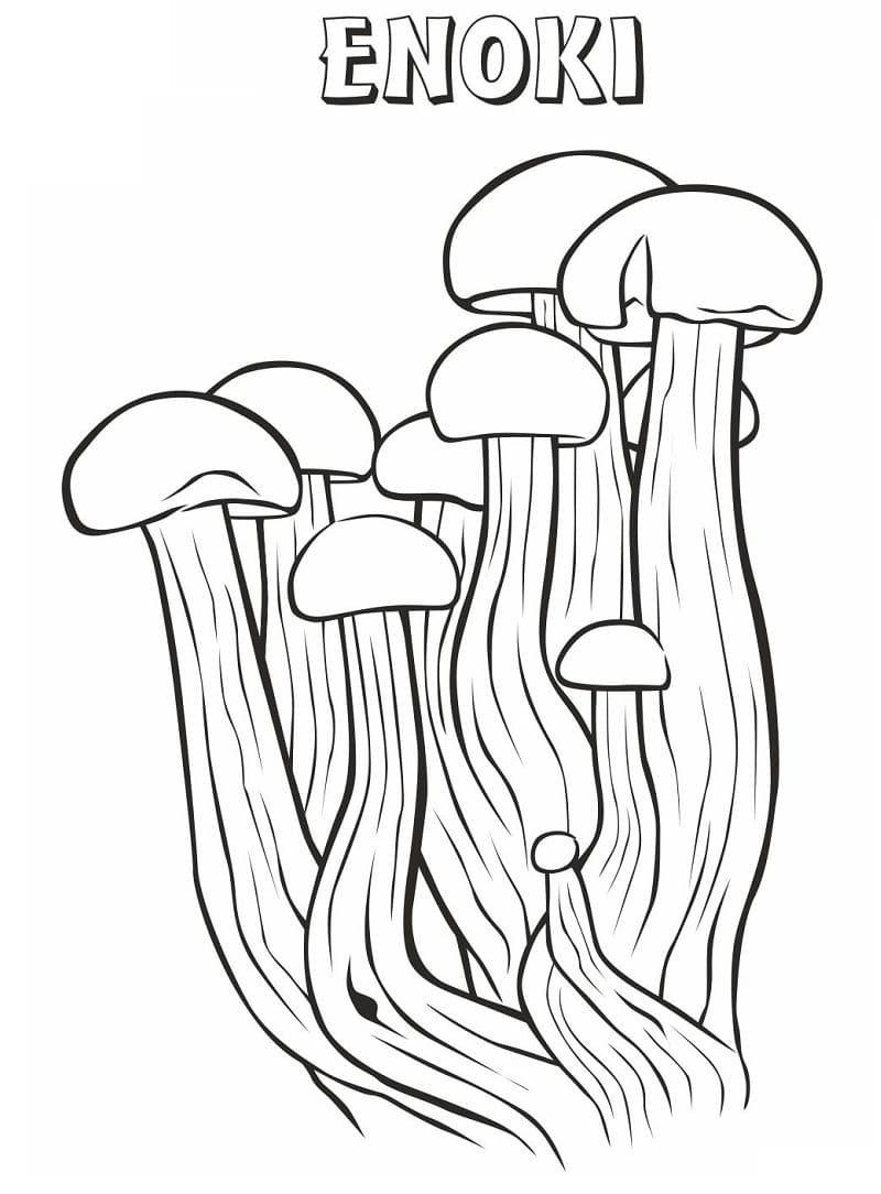 Coloriage champignon 18