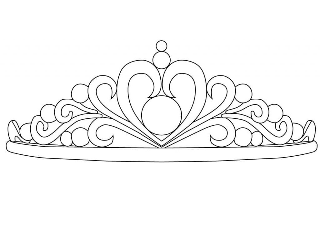 Coloriage couronne de princesse 4 à imprimer