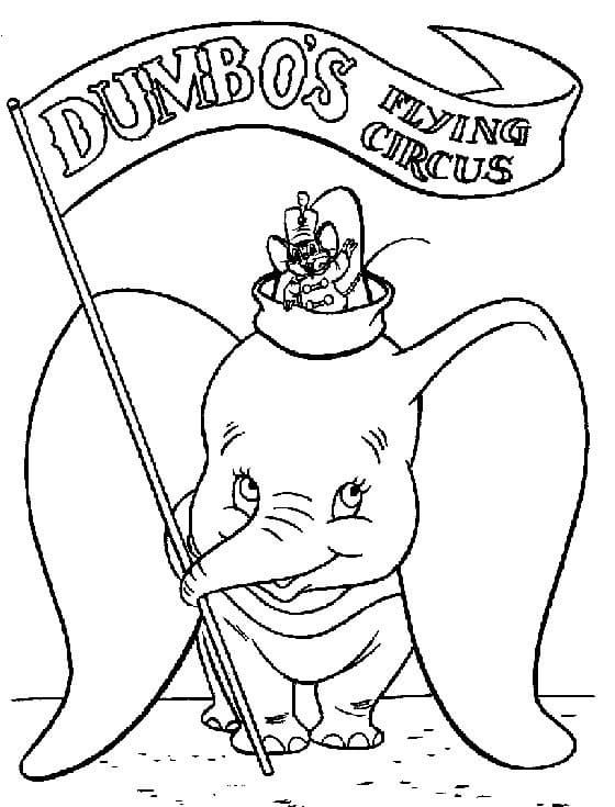 Coloriage dumbo 2