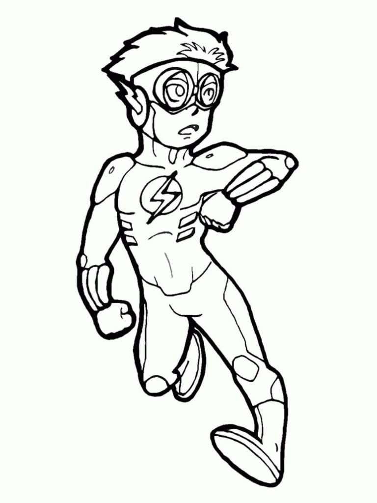 Coloriage Flash Wally West