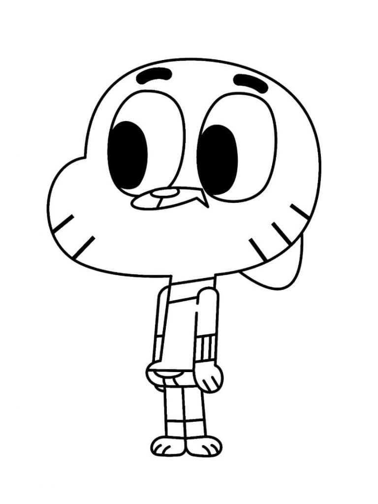 Coloriage gumball 4 à imprimer