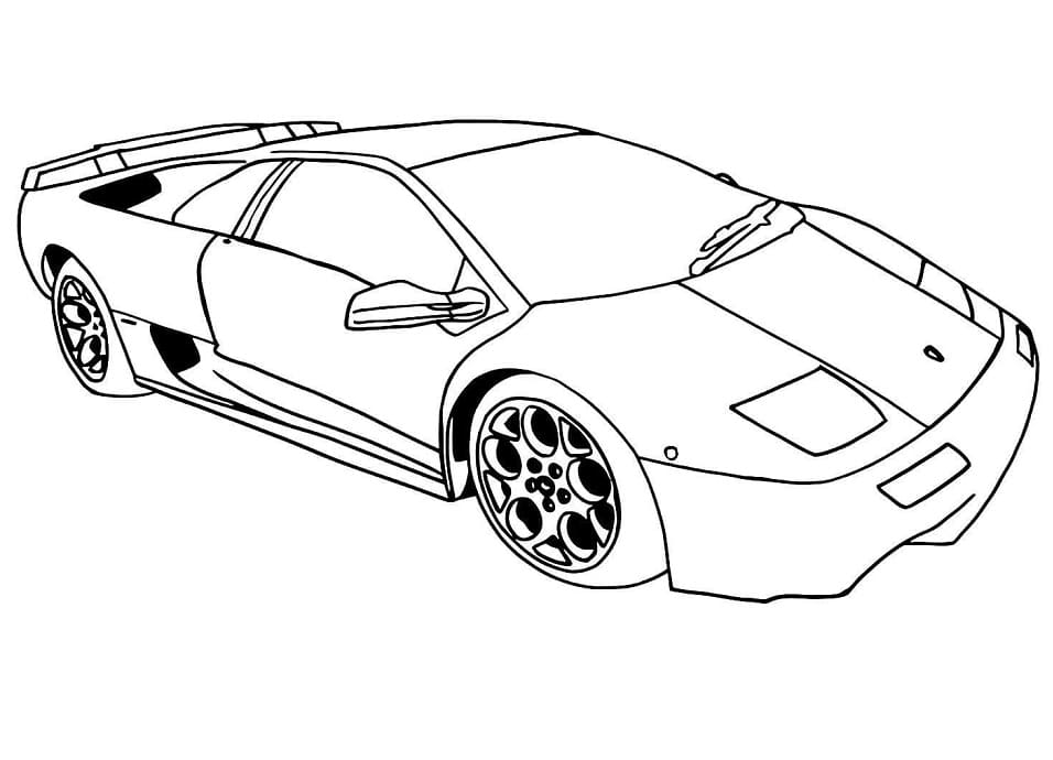 Coloriage lamborghini 11