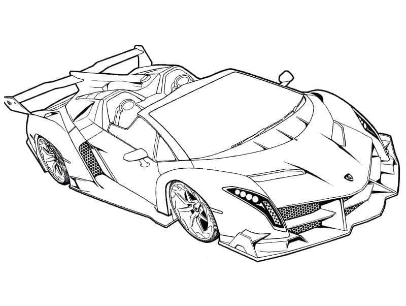 Coloriage lamborghini 19