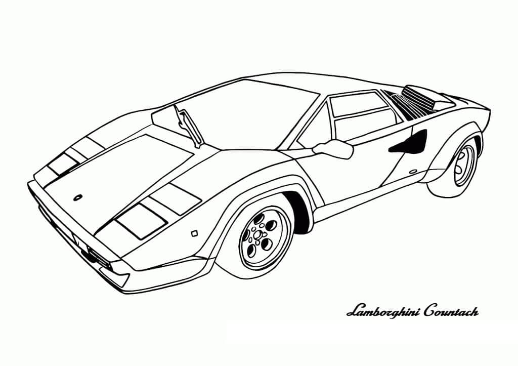 Coloriage lamborghini 8